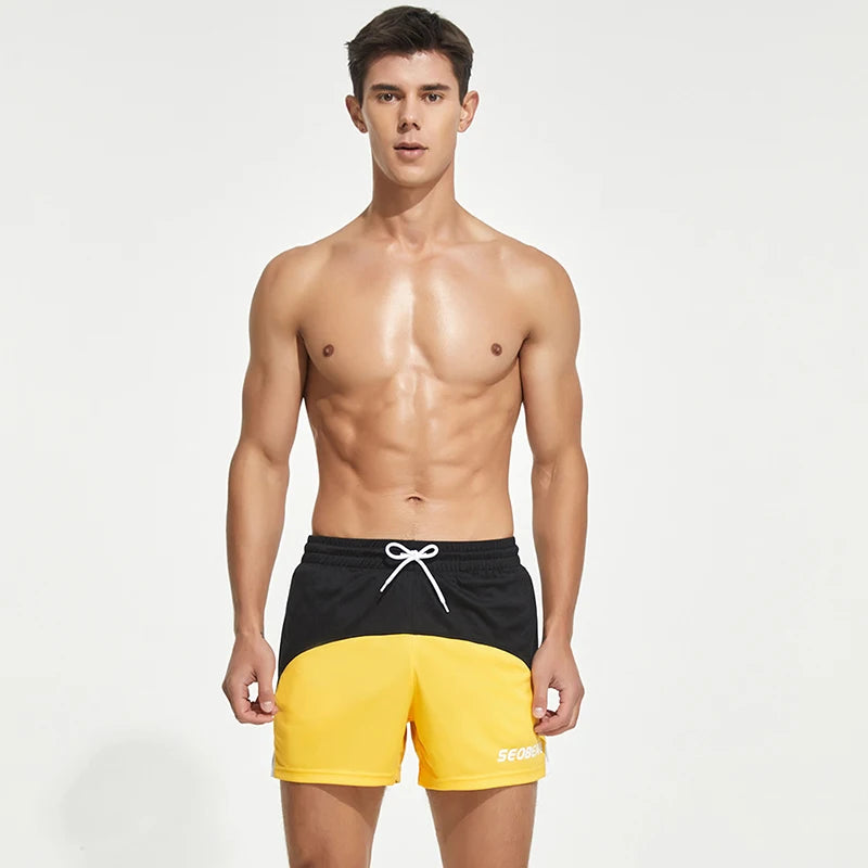 Men's Shorts Ropa Hombre Sport Shorts Men Clothing Patchwork Basketball Fitness Short For Men Gym Bermuda Masculina SEOBEAN New